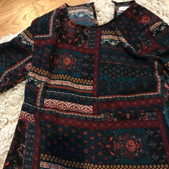 Abercromie & Fitch 3/4 sleeve printed dress size s - Picture 6 of 6